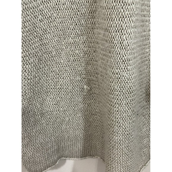 Euromoda Womens Distressed Sweater Size Large Tan Beige Slashed Dolman Sleeve - Picture 8 of 8